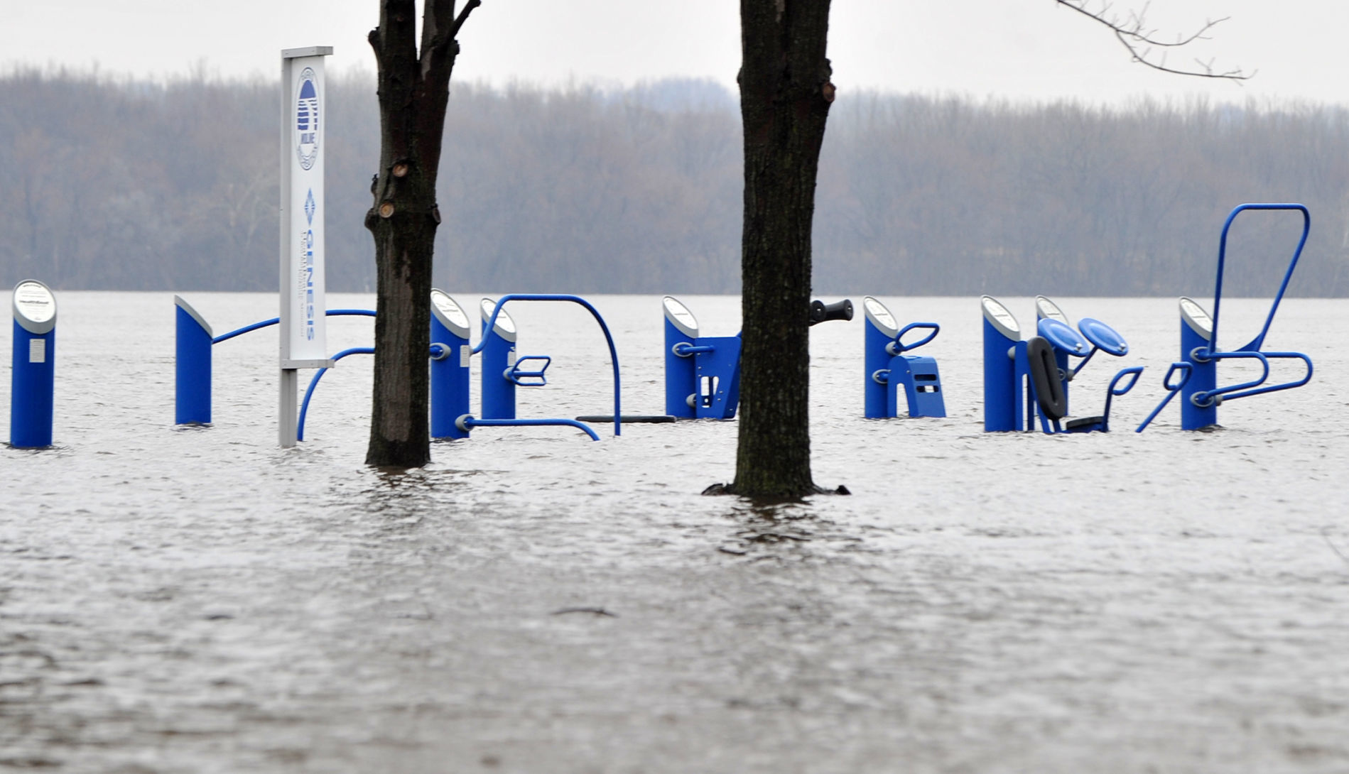 Flooding in the Illinois Quad-Cities area.